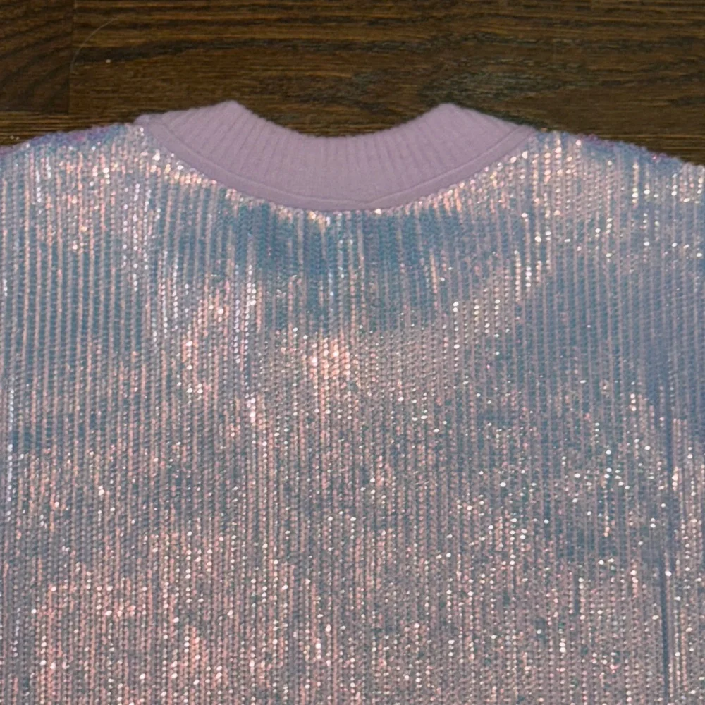 Anthropologie The Goldie Crew-Neck Cashmere Blend Sequin Sweater - Picture 11 of 12